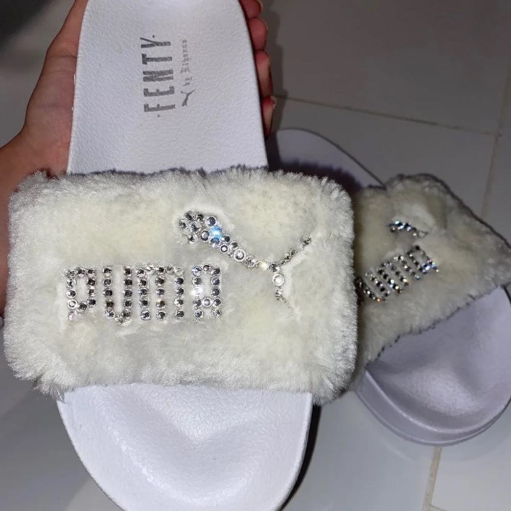 Swarovski Puma fenty slides